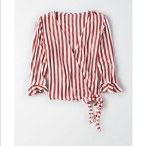 American Eagle wrap top